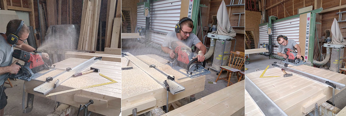 Abbund Terassenueberdachung