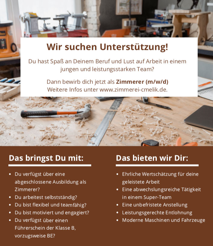 Stellenanzeige Mai 2024